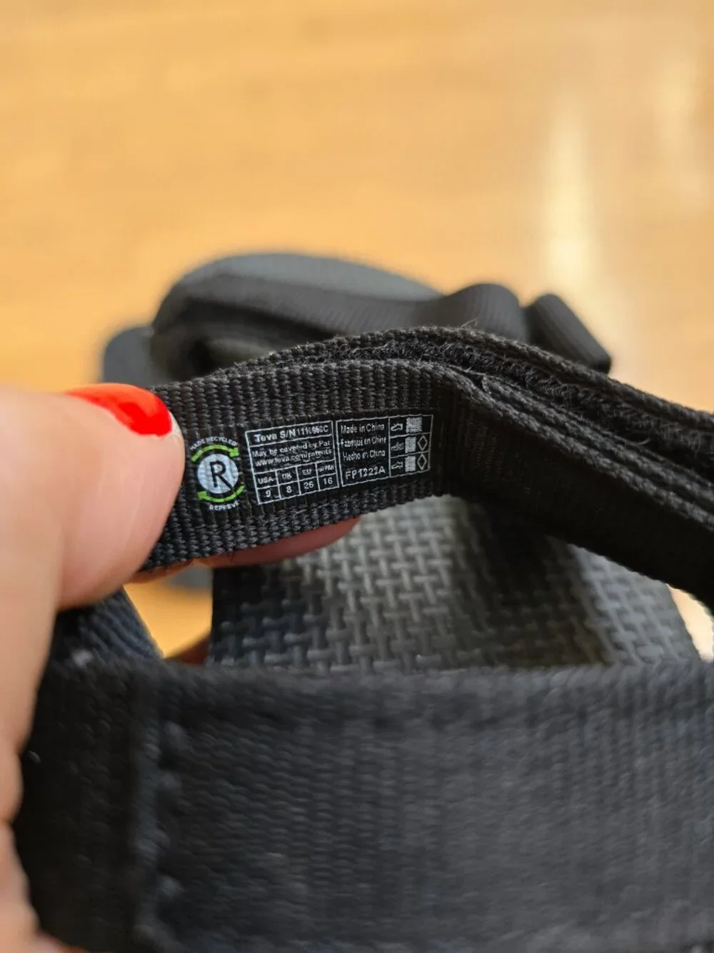 Teva | Original Universal black monochrome strappy outdoor sandals | Toddler 9
